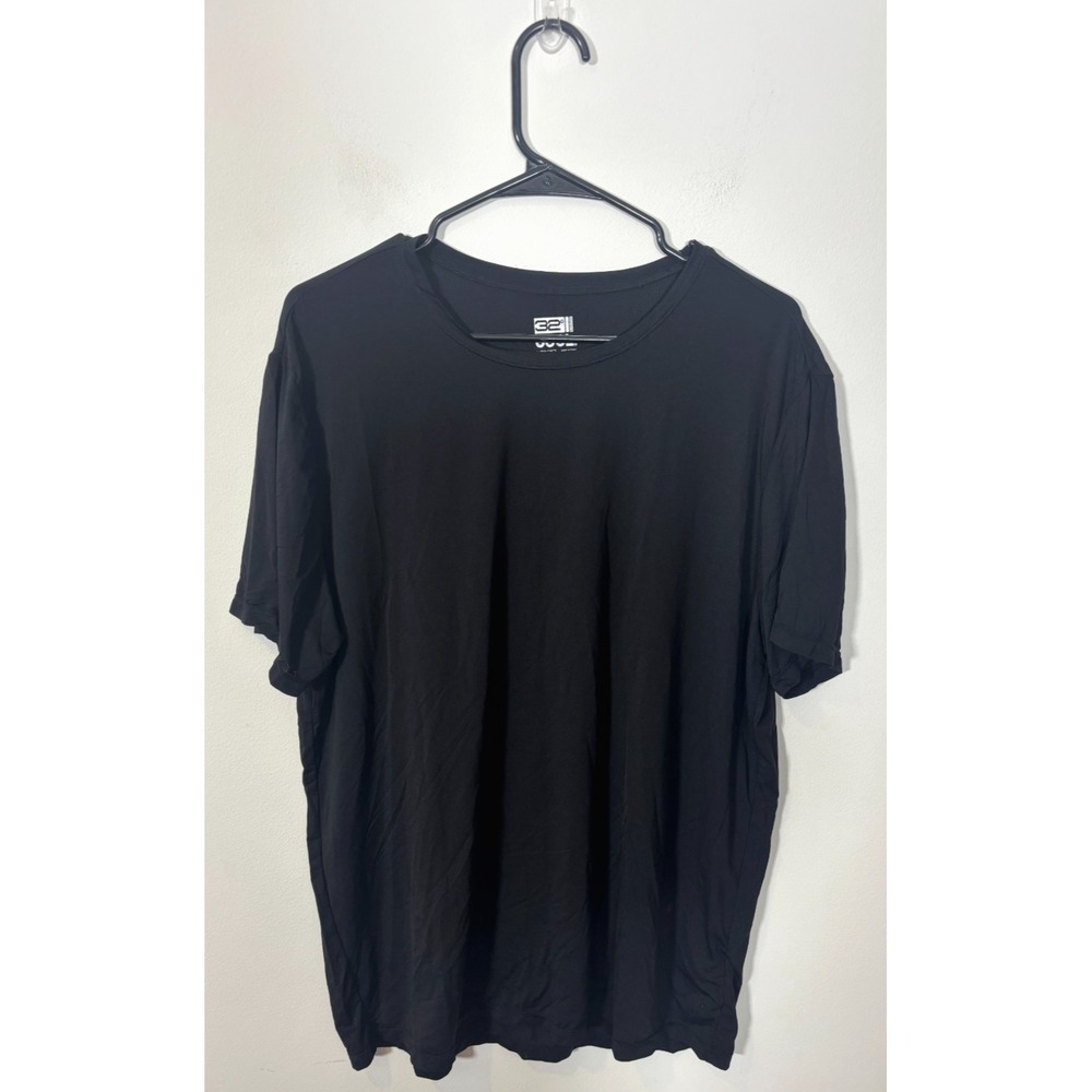 32 Degrees Cool Men XL Short Sleeve Black Breathable Lightweight